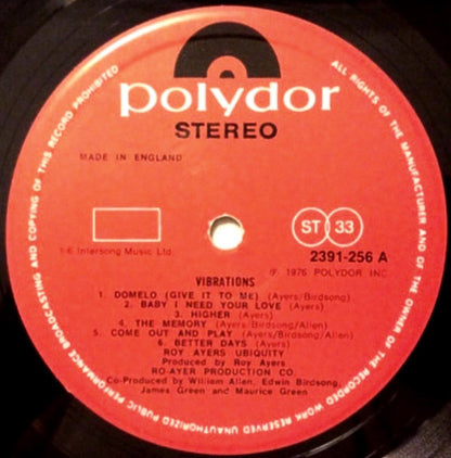Roy Ayers Ubiquity : Vibrations (LP, Album)