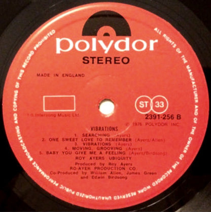 Roy Ayers Ubiquity : Vibrations (LP, Album)