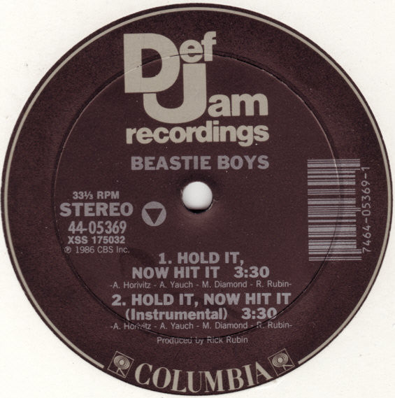 Beastie Boys : Hold It, Now Hit It (12")