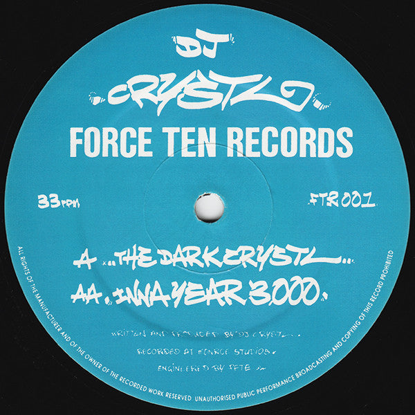 DJ Crystl : The Dark Crystl / Inna Year 3000 (12", Blu)