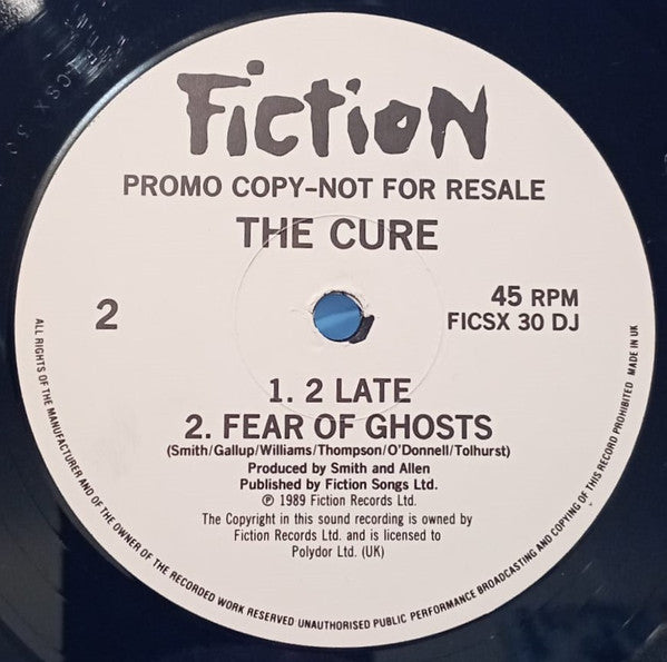 The Cure : Lovesong (12", Single, Promo)