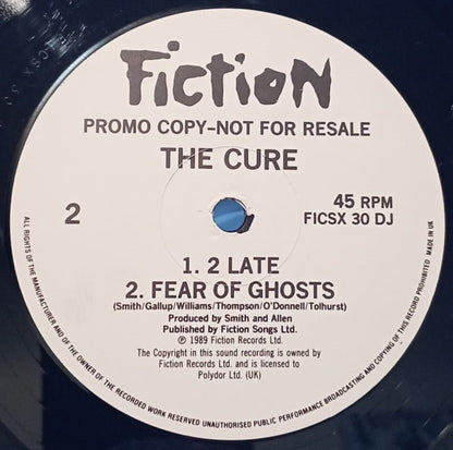 The Cure : Lovesong (12", Single, Promo)