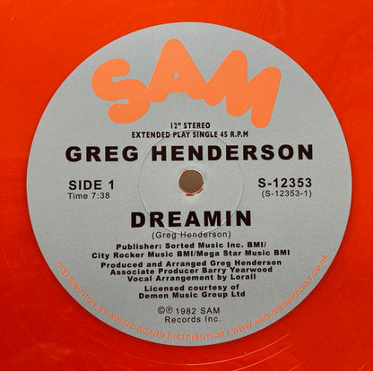 Greg Henderson : Dreamin (12", EP, Single, RE, RM, RP, Ora)