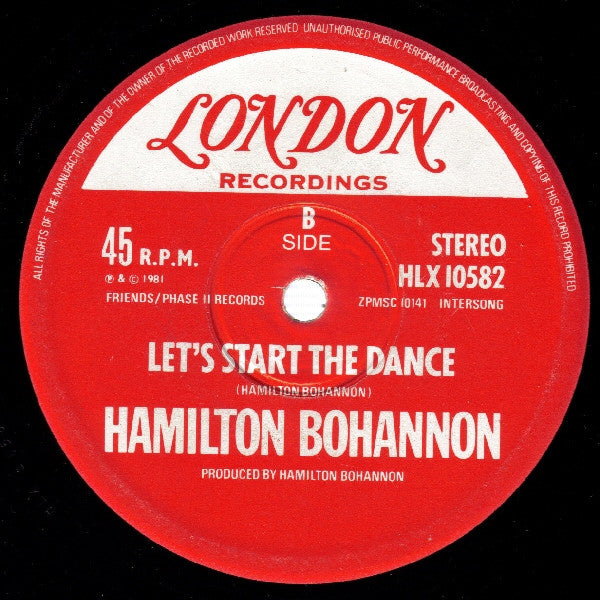 Hamilton Bohannon : Let's Start To Dance Again (12")