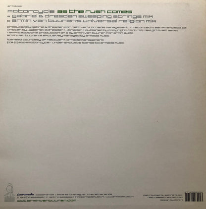 Motorcycle : As The Rush Comes (Remixes By Gabriel & Dresden And Armin Van Buuren) (12")