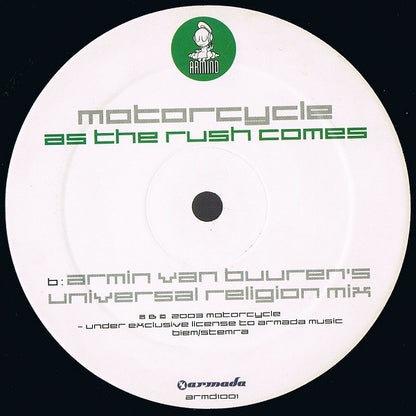 Motorcycle : As The Rush Comes (Remixes By Gabriel & Dresden And Armin Van Buuren) (12")