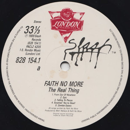 Faith No More : The Real Thing (LP, Album)