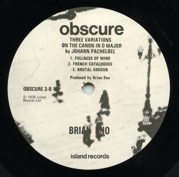 Brian Eno : Discreet Music (LP, Album, Gre)