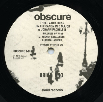 Brian Eno : Discreet Music (LP, Album, Gre)