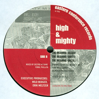High & Mighty* : Open Mic Night / The Meaning (12")
