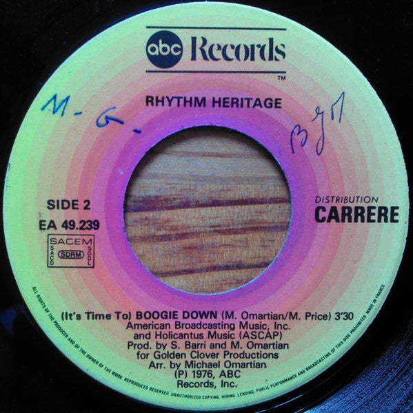 Rhythm Heritage : Thème Du Feuilleton T.V. S.W.A.T. (7", Single)
