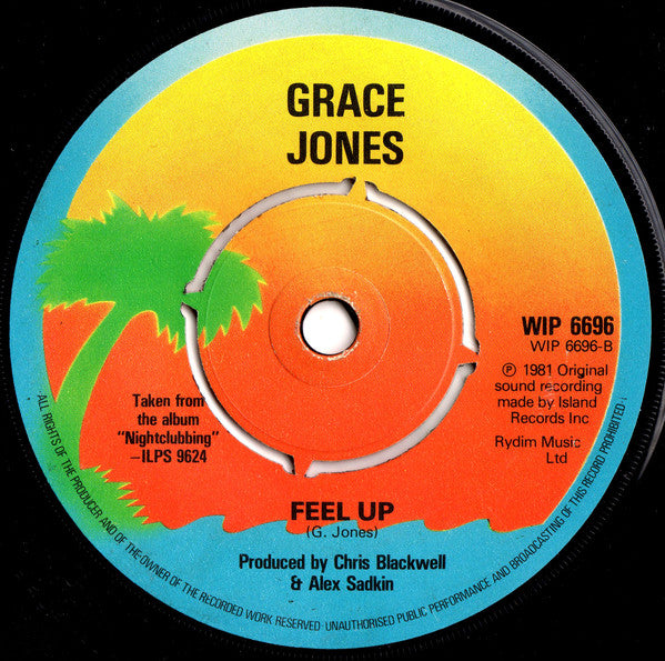 Grace Jones : Pull Up To The Bumper / Feel Up (7", Single, Pus)