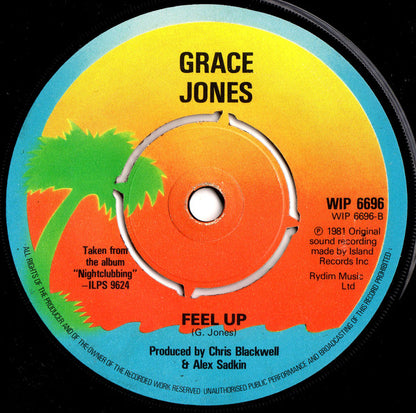 Grace Jones : Pull Up To The Bumper / Feel Up (7", Single, Pus)