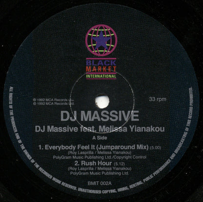 DJ Massive Featuring Melissa Yiannakou : Everybody Feel It (12")