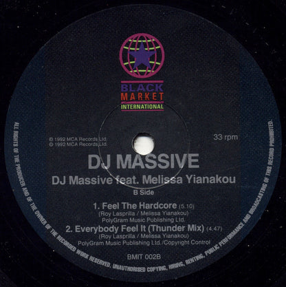 DJ Massive Featuring Melissa Yiannakou : Everybody Feel It (12")