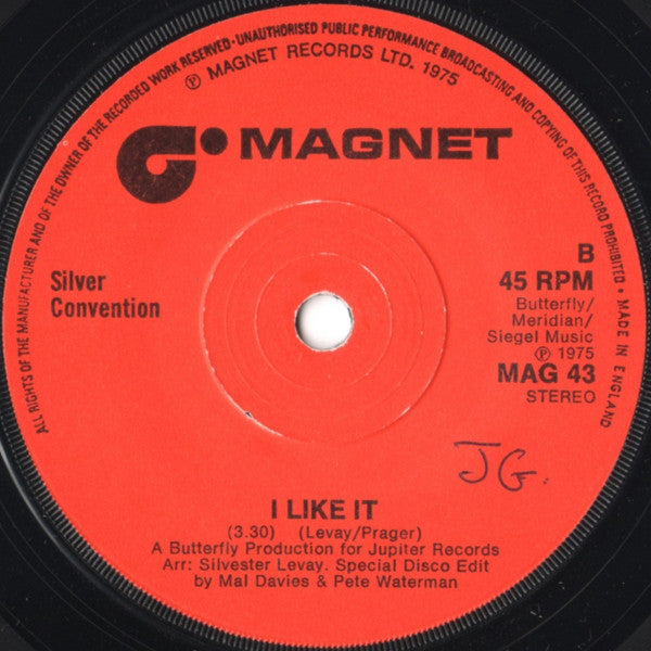 Silver Convention : Fly Robin Fly (7", Single)