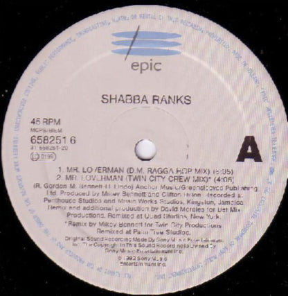 Shabba Ranks : Mr. Loverman (12")