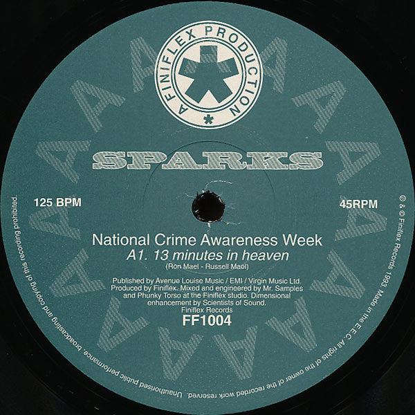 Sparks : National Crime Awareness Week (12", Maxi)