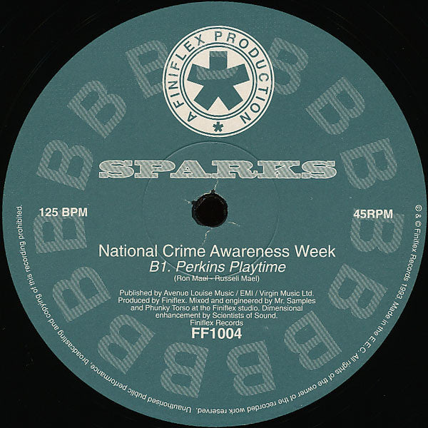 Sparks : National Crime Awareness Week (12", Maxi)