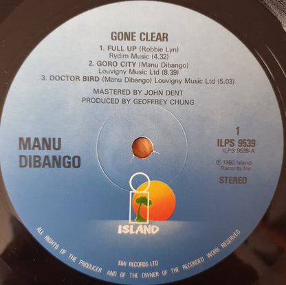 Manu Dibango : Gone Clear (LP, Album)