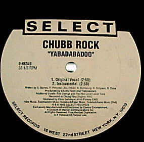 Chubb Rock : Yabadabadoo /  I'm Too Much (12", Maxi)
