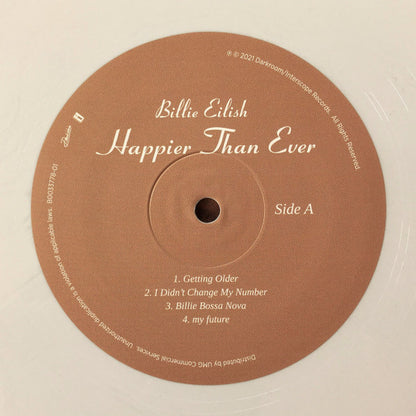 Billie Eilish : Happier Than Ever (2xLP, Album, Gre)