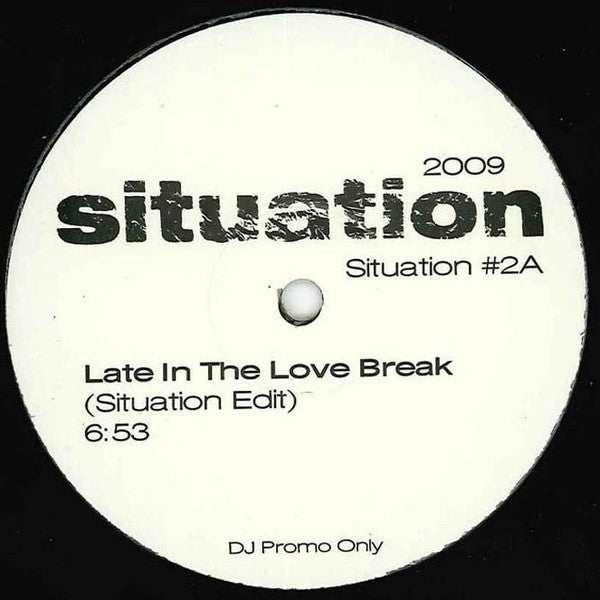 Situation (2) : Late In The Love Break/Goblins In The Bikini Shack (12", Promo)