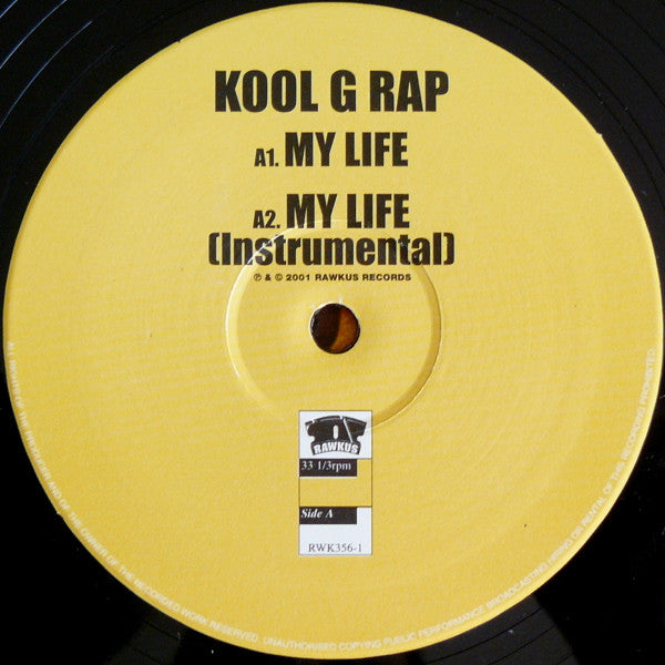 Kool G Rap : My Life (12")