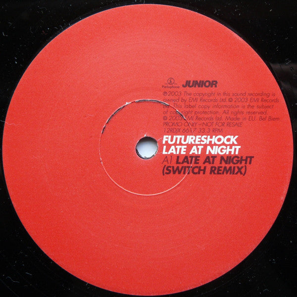 Futureshock : Late At Night (12", Promo)