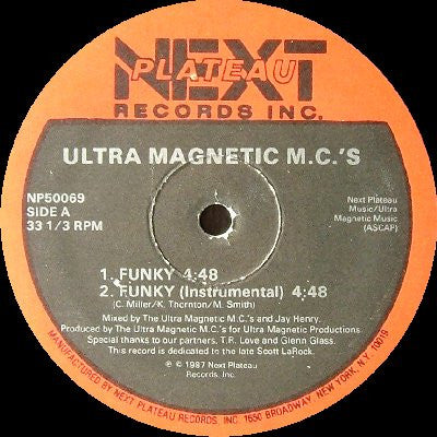 Ultra Magnetic M.C.'s* : Funky (12")
