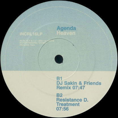 Agenda : Heaven (Mixes By Lange & DJ Sakin) (12")