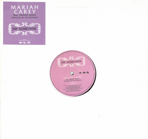 Mariah Carey Feat. Snoop Dogg : Say Somethin' (12", Promo)