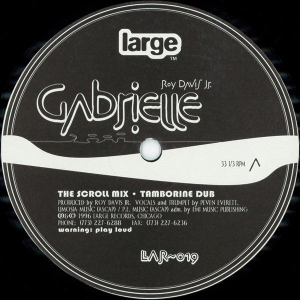 Roy Davis Jr. : Gabrielle (12", RP)
