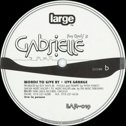 Roy Davis Jr. : Gabrielle (12", RP)