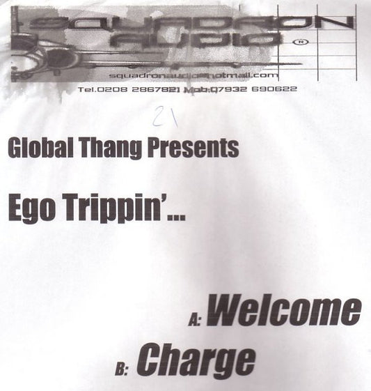 Ego Trippin' : Welcome / Charge (12", Promo, W/Lbl)