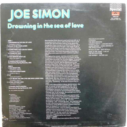 Joe Simon : Drowning In The Sea Of Love (LP, Album, RE)