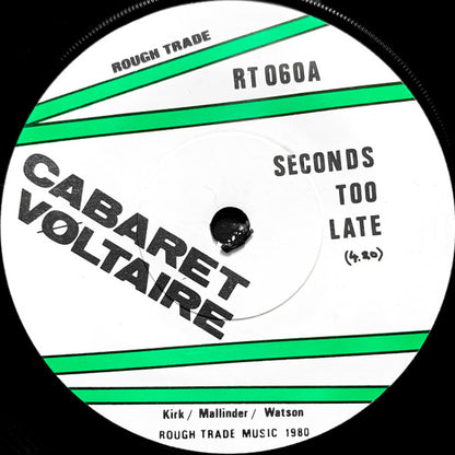 Cabaret Vøltaire* : Seconds Too Late (7", Single, Dee)