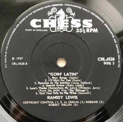 Ramsey Lewis : Goin' Latin (LP, Album, Mono)