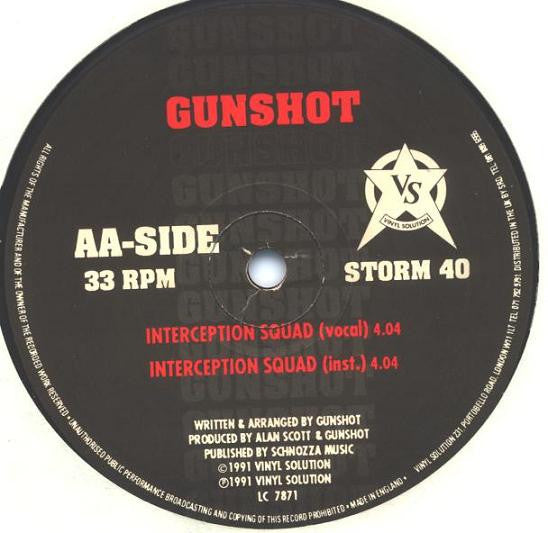 Gunshot : Clear From Present Danger / Interception Squad (12")