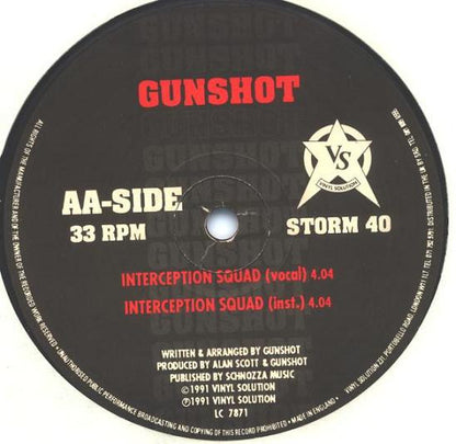 Gunshot : Clear From Present Danger / Interception Squad (12")