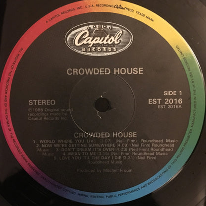 Crowded House : Crowded House (LP, Album)