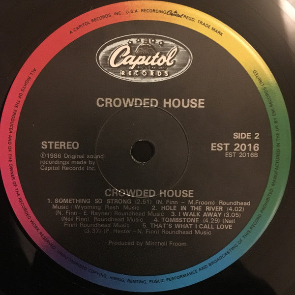 Crowded House : Crowded House (LP, Album)