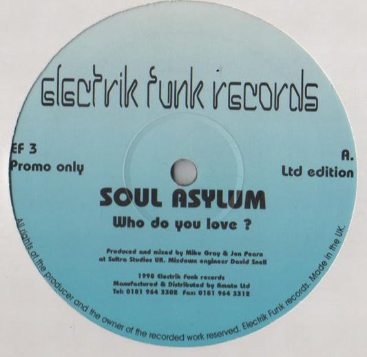 Soul Asylum : Who Do You Love ? (12", Ltd, Promo)