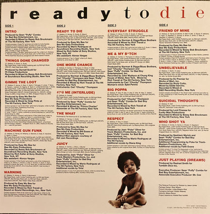 Notorious B.I.G. : Ready To Die (2xLP, Album, RE, Sil)