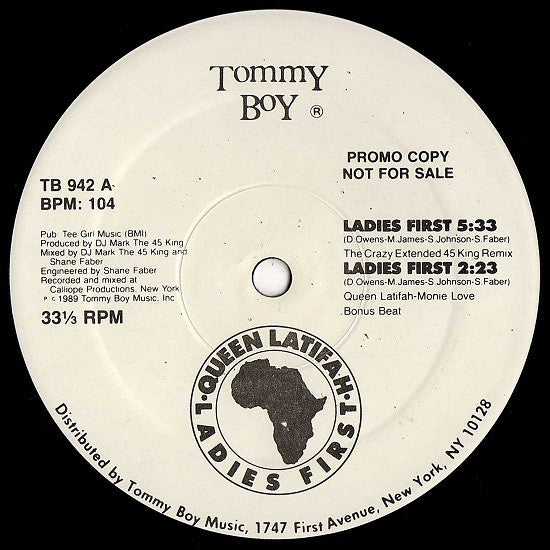 Queen Latifah : Ladies First (12", Promo)