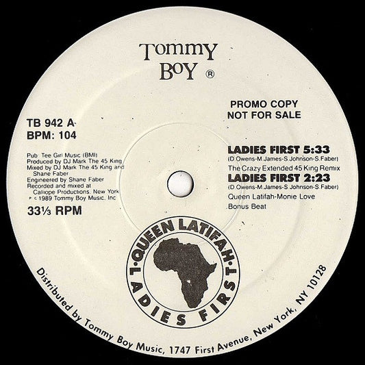 Queen Latifah : Ladies First (12", Promo)