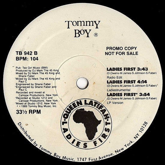Queen Latifah : Ladies First (12", Promo)