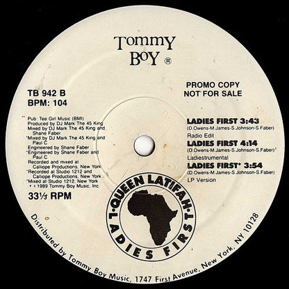 Queen Latifah : Ladies First (12", Promo)