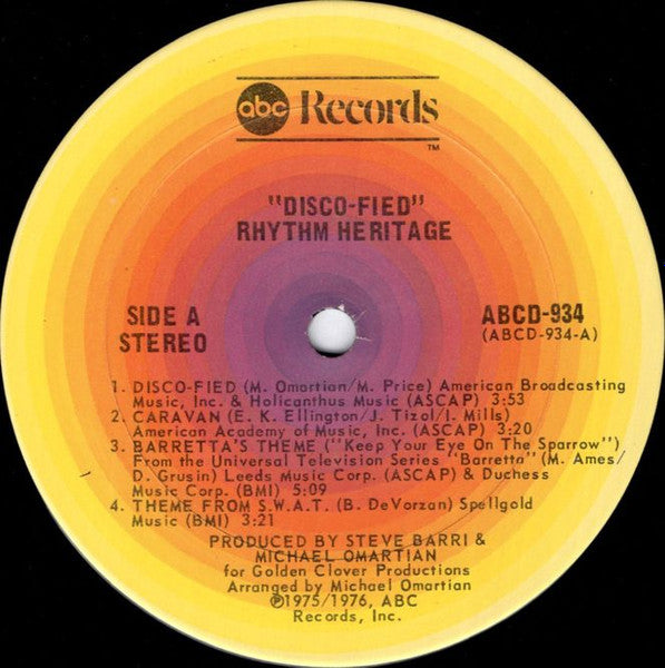 Rhythm Heritage : Disco-Fied (LP, Album, San)