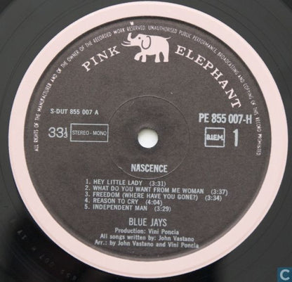 The Blue Jays (2) : Nascence (LP, Album, Gat)